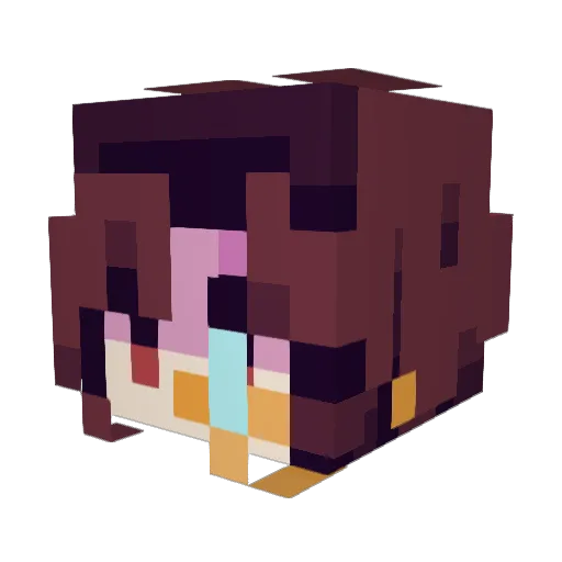 IisForIzzy Minecraft avatar head, 3D render