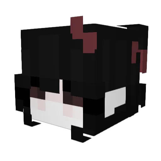 Iivi Minecraft avatar head, 3D render