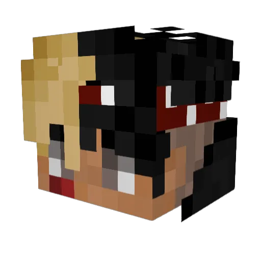 IjIjIjI Minecraft avatar head, 3D render