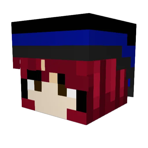 Ijeqa Minecraft avatar head, 3D render