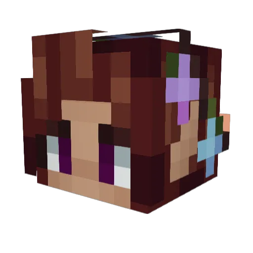 Ijostrom Minecraft avatar head, 3D render