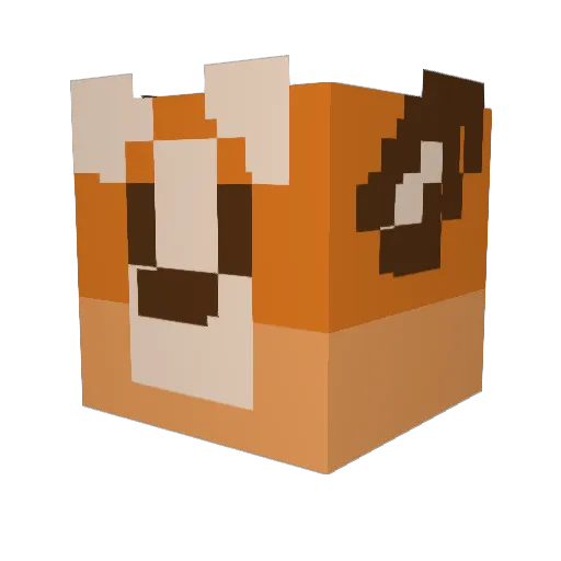 IkBenLeuk12 Minecraft avatar head, 3D render