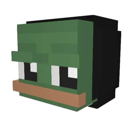 IkBenWouter Minecraft avatar head, 3D render