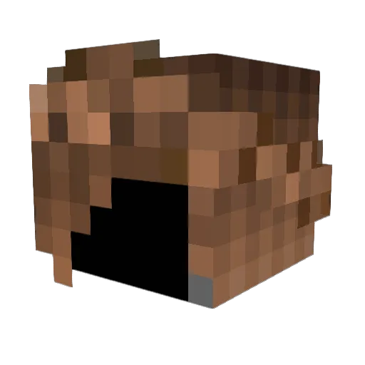 IkFeya Minecraft avatar head, 3D render