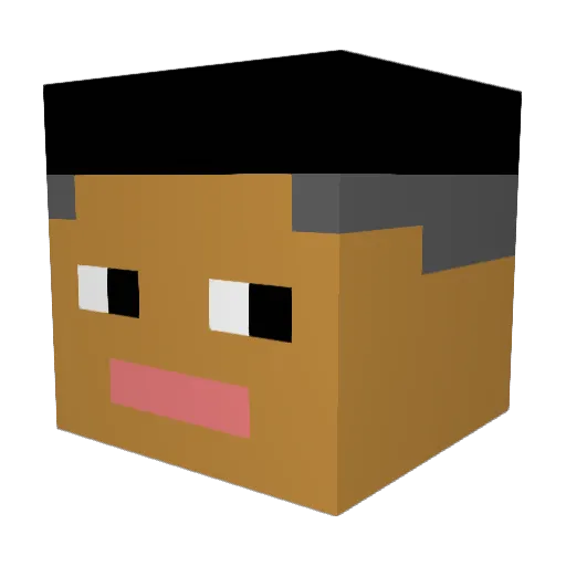 IkHakAlleMonster Minecraft avatar head, 3D render