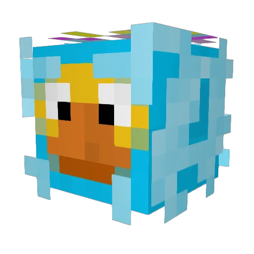 IkHeetPinotje Minecraft avatar head, 3D render