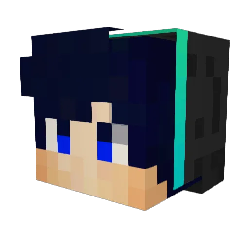 IkaRings Minecraft avatar head, 3D render