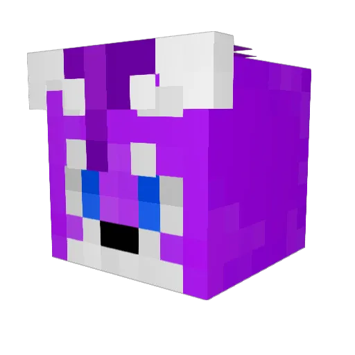 Ikaaros Minecraft avatar head, 3D render