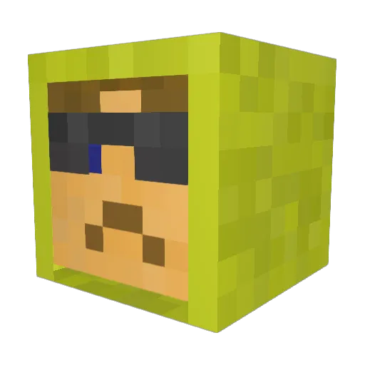 IkagawaC Minecraft avatar head, 3D render