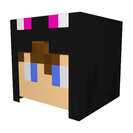 Ikamiru Minecraft avatar head, 3D render