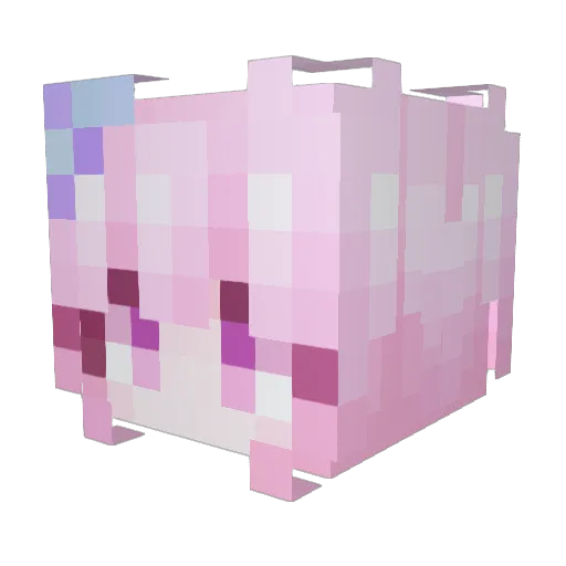 Ikanaide520 Minecraft avatar head, 3D render