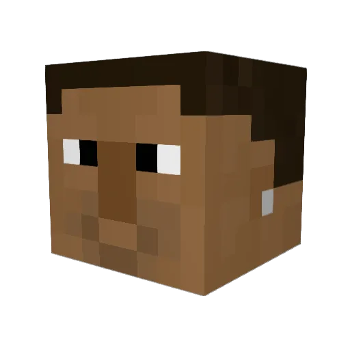 IkariUltra Minecraft avatar head, 3D render