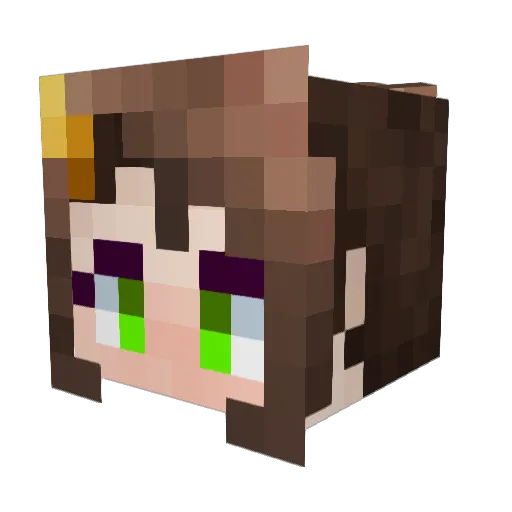 Ikari_Kara Minecraft avatar head, 3D render