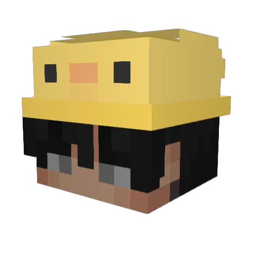 Ikarian775 Minecraft avatar head, 3D render