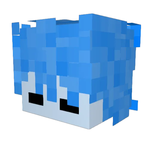 Ikaro28K Minecraft avatar head, 3D render