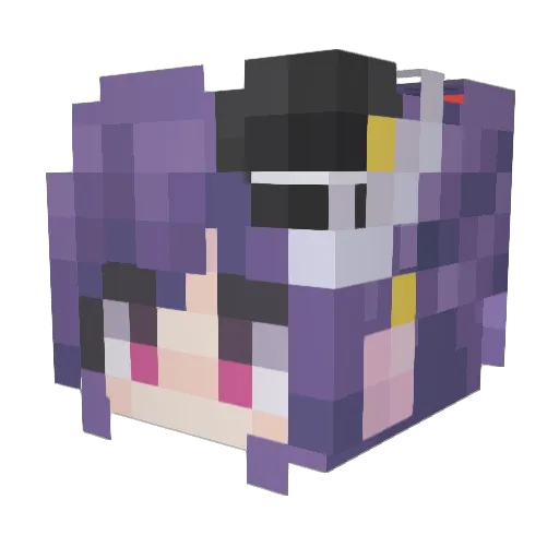 Ikaros1sWing Minecraft avatar head, 3D render