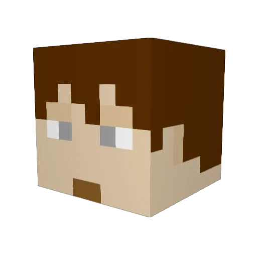 Ikarus_66 Minecraft avatar head, 3D render