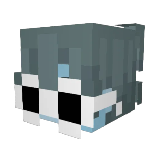 Ikastu Minecraft avatar head, 3D render