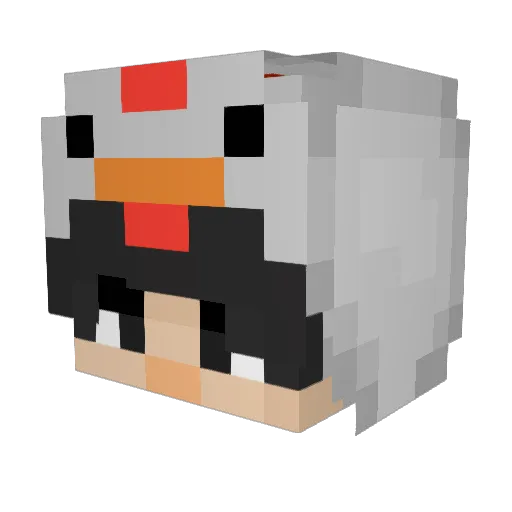 IkbarFadhil Minecraft avatar head, 3D render
