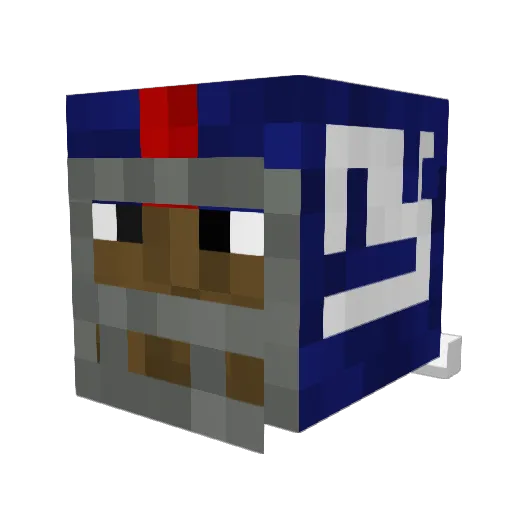 IkbenMel Minecraft avatar head, 3D render