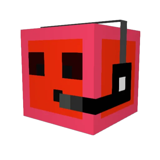 Ike177 Minecraft avatar head, 3D render
