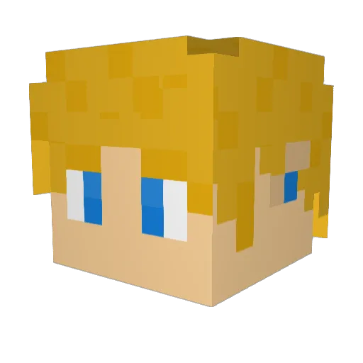Ike250 Minecraft avatar head, 3D render
