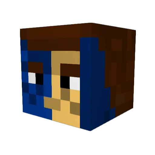 Ike619 Minecraft avatar head, 3D render