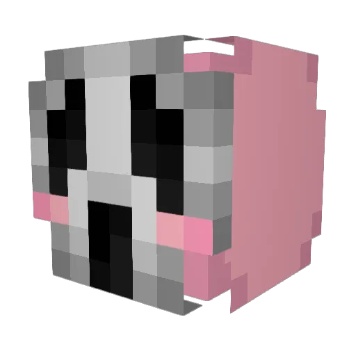 IkeNelson Minecraft avatar head, 3D render