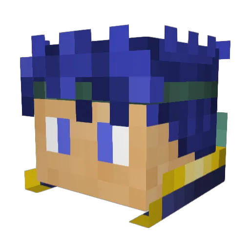 Ike_Dy Minecraft avatar head, 3D render