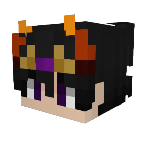 IkeaBagels Minecraft avatar head, 3D render