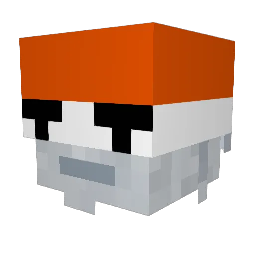 IkeaPog Minecraft avatar head, 3D render