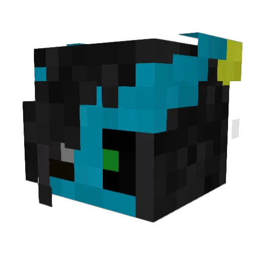 Ikeabea Minecraft avatar head, 3D render
