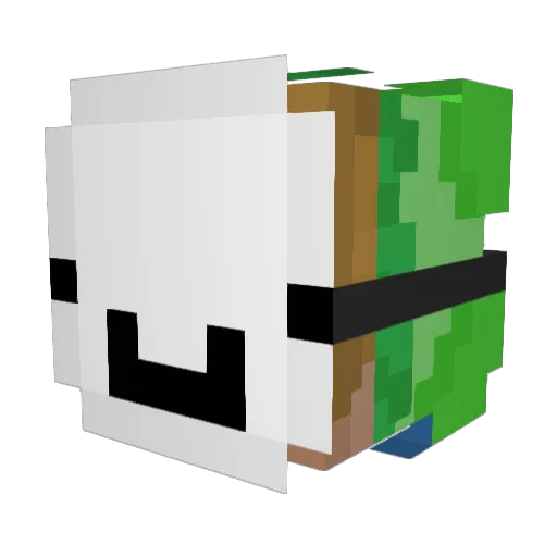 IkerGaming Minecraft avatar head, 3D render