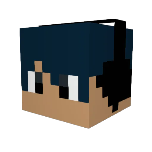 IkesPersona Minecraft avatar head, 3D render