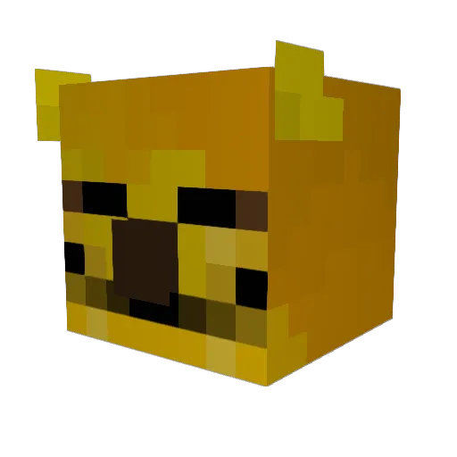 Ikets Minecraft avatar head, 3D render