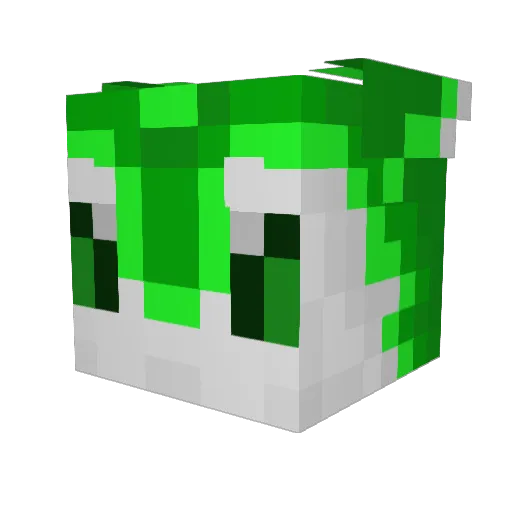 Ikey09 Minecraft avatar head, 3D render