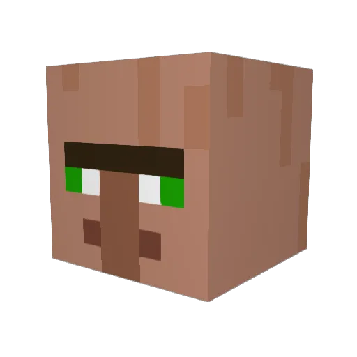 Ikey_The_Great Minecraft avatar head, 3D render