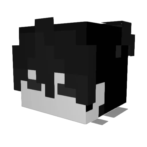 Ikidw Minecraft avatar head, 3D render