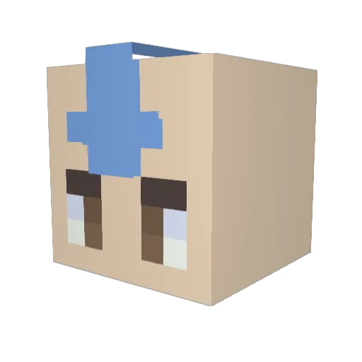 Ikillwithjoy Minecraft avatar head, 3D render