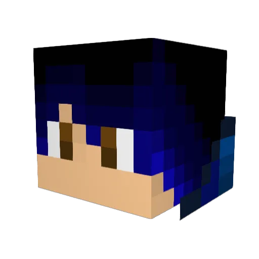 Ikillyou543 Minecraft avatar head, 3D render