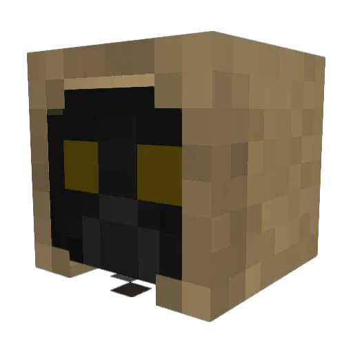 Ikino054 Minecraft avatar head, 3D render