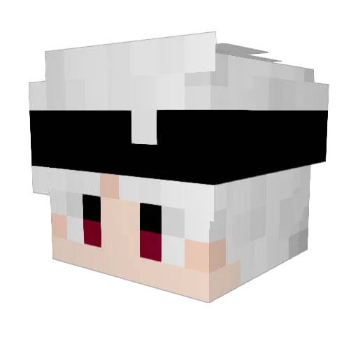 IkkakashiI Minecraft avatar head, 3D render