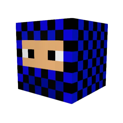 Ikke04 Minecraft avatar head, 3D render