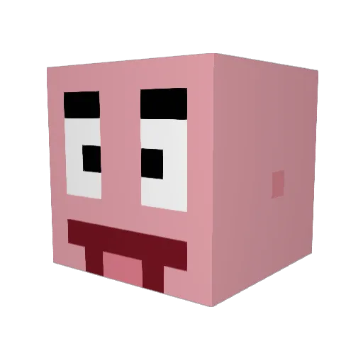 IkkeISpawn Minecraft avatar head, 3D render