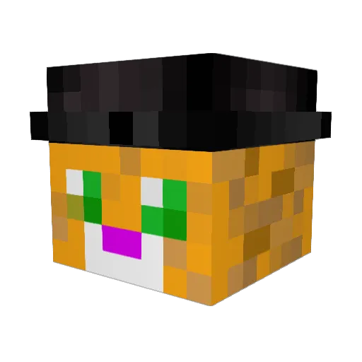 Ikkystiky Minecraft avatar head, 3D render