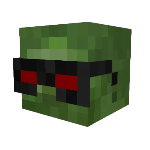 Iko_Mayhem Minecraft avatar head, 3D render