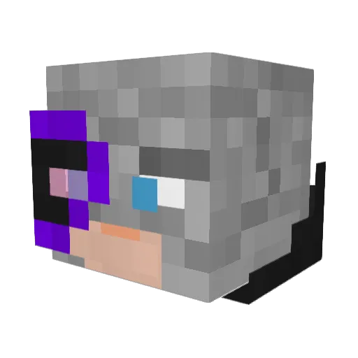 Ikoitamar Minecraft avatar head, 3D render