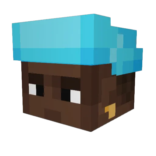 Ikonik1234 Minecraft avatar head, 3D render