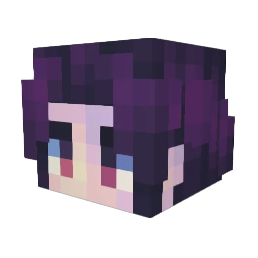 IkoriI Minecraft avatar head, 3D render