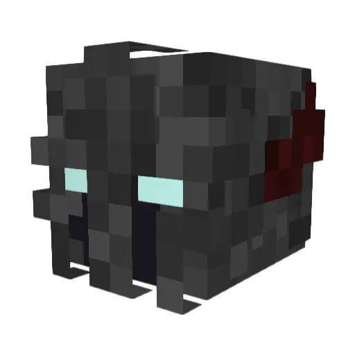 Ikowine Minecraft avatar head, 3D render
